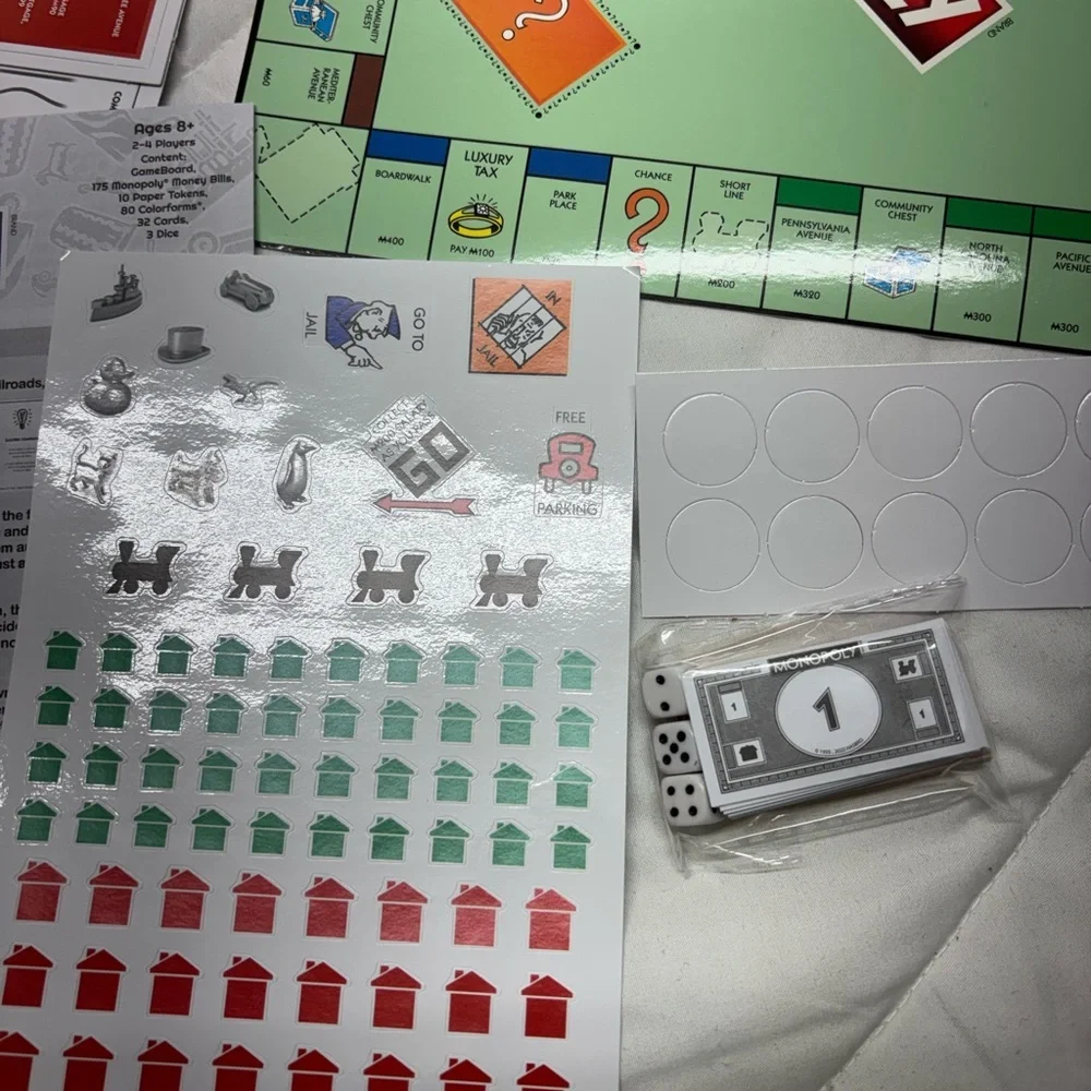 Colorforms Mini MONOPOLY Hasbro Board Game